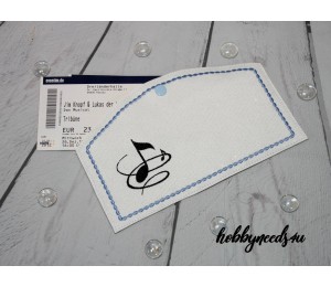 Stickserie ITH - Umschlag Tickets und Konzertkarten